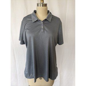 Women's adidas Employee Short Sleeve Polo Shirt KEEN size XL A241 Blue‎ Gray NEW